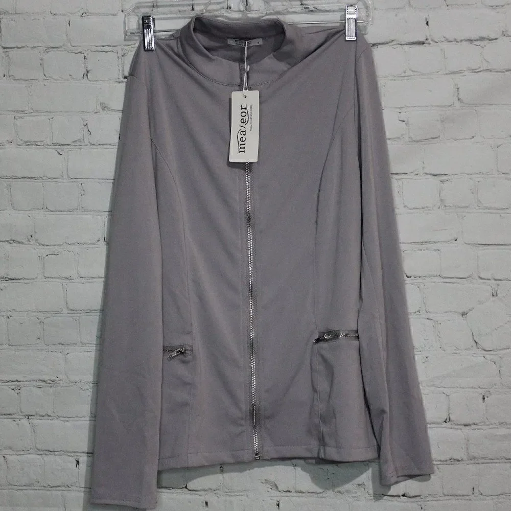 Women's Lightweight Zip Up Utility Jacket Small‎